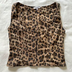 RARE animal print Miaou corset